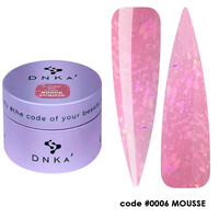 Зображення  Моделюючий гель для нігтів DNKa' Builder Gel Mousse 0006, 30 мл, Об'єм (мл, г): 30, Колір: 0006