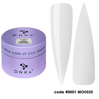Зображення  Моделюючий гель для нігтів DNKa' Builder Gel Mousse 0001, 30 мл, Об'єм (мл, г): 30, Колір: 0001