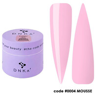 Зображення  Моделюючий гель для нігтів DNKa' Builder Gel Mousse 0004, 15 мл, Об'єм (мл, г): 15, Колір: 0004