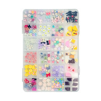 Изображение  Фигурки объемные для 3D-дизайна ногтей 24 коморки №3