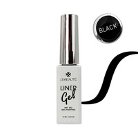 Изображение  Гель-краска во флаконе с лайнером Lilly Beaute Black черный, 10 мл, Объем (мл, г): 10, Цвет: Black