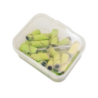 Изображение  Насадка для шлифовки цилиндр в контейнере желтый, 30 шт