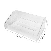 Изображение  Подставка для гель-лаков пластиковая L94-L88 большая прозрачная