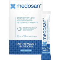 Зображення  Ополіскувач для комплексного щоденного захисту Medosan All-Day Care, 15 шт х 10 мл , Об'єм (мл, г): 150