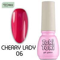 Зображення  Гель-лак Toki-Toki Cherry Lady CL06 малиновий, 5 мл, Об'єм (мл, г): 5, Колір: 06