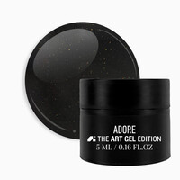 Изображение  Гель-паста Adore Professional Clay Gel 01 Charcoal без липкого черного слоя с золотым шимером, 5 мл, Объем (мл, г): 5, Цвет: 01