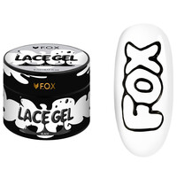 Изображение  Гель-краска без липкого слоя FOX Lace Gel Black, 5 мл, Объем (мл, г): 5, Цвет: Black
