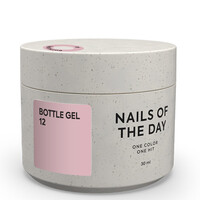 Изображение  Nails of the Day Bottle gel 12 – припыленно-лиловый гель для укрепления ногтей, 30 мл, Объем (мл, г): 30, Цвет: 12