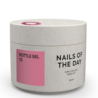 Изображение  Nails of the Day Bottle gel 13 – темно-розовый сверхпрочный гель для укрепления ногтей, 30 мл, Объем (мл, г): 30, Цвет: 13