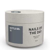 Изображение  Nails of the Day Bottle gel 16 – серый гель для укрепления ногтей, 30 мл, Объем (мл, г): 30, Цвет: 16
