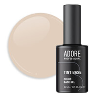 Зображення  Напівпрозора кольорова база Adore Tint Base 04 молочно-рожевий бежевий, 15 мл, Об'єм (мл, г): 15, Колір: 04