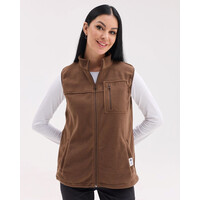 Изображение  Медицинская жилетка женская флисовая Говерла коричневая р. 40-42, "БЕЛЫЙ ХАЛАТ" 601-325-881, Размер: 40-42, Цвет: коричневый