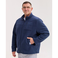 Зображення  Медична кофта чоловіча флісова Фінляндія синя +SIZE р. 70, "БІЛИЙ ХАЛАТ" 598-322-881, Розмір: 70, Цвет: синий