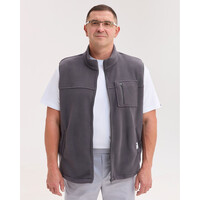 Зображення  Медична жилетка чоловіча флісова Говерла темно-сіра +SIZE р. 58-60, "БІЛИЙ ХАЛАТ" 600-525-881, Розмір: 58-60, Цвет: темно-сірий