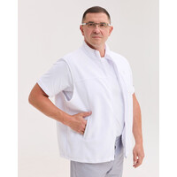 Зображення  Медична жилетка чоловіча флісова Говерла біла +SIZE р. 58-60, "БІЛИЙ ХАЛАТ" 600-324-881, Розмір: 58-60, Цвет: білий