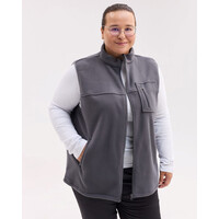 Зображення  Медична жилетка жіноча флісова Говерла темно-сіра +SIZE р. 64-66, "БІЛИЙ ХАЛАТ" 602-408-881, Розмір: 64-66, Цвет: темно-сірий