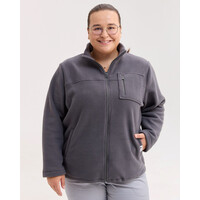 Зображення  Медична кофта жіноча флісова Фінляндія темно-сіра +SIZE р. 56, "БІЛИЙ ХАЛАТ" 608-525-881, Розмір: 56, Цвет: темно-сірий