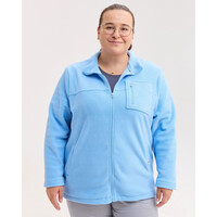 Зображення  Медична кофта жіноча флісова Фінляндія блакитна +SIZE р. 68, "БІЛИЙ ХАЛАТ" 608-333-881, Розмір: 68, Цвет: блакитний