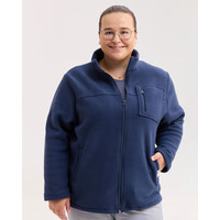 Изображение  Медицинская кофта женская флисовая Финляндия синяя +SIZE р. 70, "БЕЛЫЙ ХАЛАТ" 608-322-881, Размер: 70, Цвет: синий