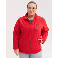 Зображення  Медична кофта жіноча флісова Фінляндія червона +SIZE р. 58, "БІЛИЙ ХАЛАТ" 608-434-881, Розмір: 58, Цвет: червоний