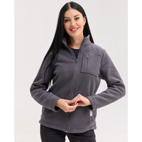 Зображення  Медична кофта жіноча флісова Фінляндія темно-сіра р. 52, "БІЛИЙ ХАЛАТ" 607-525-881, Розмір: 52, Цвет: темно-сірий