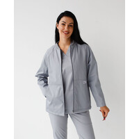 Зображення  Медична куртка жіноча Атланта сіра р. 56-58, "БІЛИЙ ХАЛАТ" 522-328-842, Розмір: 56-58, Цвет: сірий