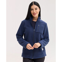 Изображение  Медицинская кофта женская флисовая Финляндия синяя р. 44, "БЕЛЫЙ ХАЛАТ" 607-322-881, Размер: 44, Цвет: синий