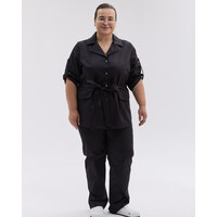 Зображення  Медичний костюм жіночий Кейптаун чорний +SIZE р. 66, "БІЛИЙ ХАЛАТ" 585-321-679, Розмір: 66, Цвет: чорний