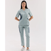 Изображение  Женский медицинский костюм Остин светлая мята-нефрит р. 50, "БЕЛЫЙ ХАЛАТ" 583-440-679, Размер: 50, Цвет: светлая мята-нефрит