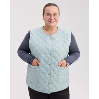 Изображение  Медицинская утепленная женская жилетка Осло серо-голубая р. 40-42, "БЕЛЫЙ ХАЛАТ" 521-458-679, Размер: 40-42, Цвет: серо-голубой