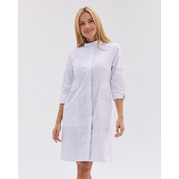 Зображення  Медичний халат жіночий Валенсія білий з принтованою вставкою Medical р. 44, "БІЛИЙ ХАЛАТ" 588-324-679, Розмір: 44, Цвет: білий