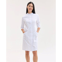 Зображення  Медичний халат жіночий Валенсія білий з м'ятною прострочкою р. 50, "БІЛИЙ ХАЛАТ" 588-541-679, Розмір: 50, Цвет: білий