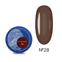 Изображение  Гель для наращивания Touch Builder Liquid Gel 28 молочный шоколад, 15 мл , Объем (мл, г): 15, Цвет: 28