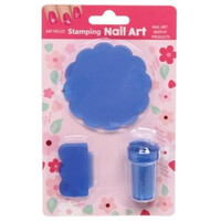 Зображення  Набір для стемпінгу пластиковий А (малюнок рандомний) Синій