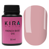 Зображення  База для нігтів Kira Nails French Base 015, 30 мл, Об'єм (мл, г): 30, Колір: 015