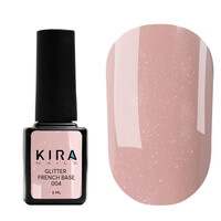 Зображення  База для нігтів Kira Nails Glitter French Base 004, 6 мл, Об'єм (мл, г): 6, Колір: 004