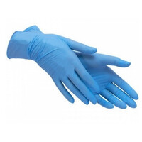Зображення  Рукавички нітрилові блакитні S