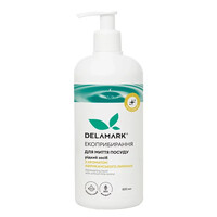 Зображення  Засіб для миття посуду Delamark з ефірною олією африканського лимона, 500 мл (4820152330109), Об'єм (мл, г): 500