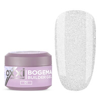 Зображення  Моделюючий гель Oxxi Builder Gel Bogema 01 молочний з голографічними блискітками, 15 мл, Об'єм (мл, г): 15, Колір: 01