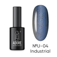 Зображення  Гель-лак ADORE Professional Cat's Eye U-04 блакитний котяче око хамелеон, 8 мл, Об'єм (мл, г): 8, Колір: 04