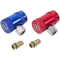 Зображення  Набір заправних муфт HFO-1234y (низького + високого тиску) для автокондиціонерів швидкознімні