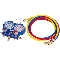 Зображення  Манометрический колектор 2-вентильний VMG -2 R32 (R32) Value + шланги 3шт.x900mm