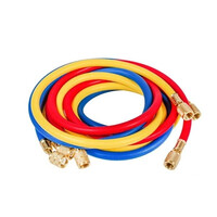 Зображення  Набір заправних шлангів C360-S (3 шт.x1500mm 1/4''-5/16'' SAE) для фреону R-410