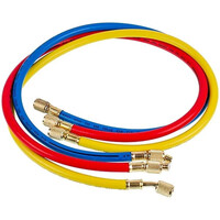 Зображення  Набір заправних шлангів B336-S (3 шт.x900mm 1/4''-1/4'' SAE) для фреону R-22 R-134 R-502