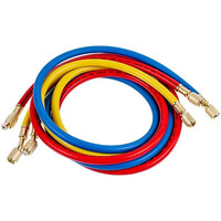 Зображення  Набір заправних шлангів B360-S (3 шт.x1500mm 1/4''-1/4'' SAE) для фреону R-22 R-134 R-502