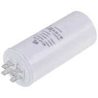 Зображення  Пусковий конденсатор для пральної машини CBB60 SKL 40uF 450V CBB60 45x95mm (під гайку, 4 клеми)