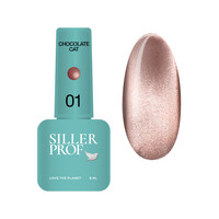Зображення  Гель-лак для нігтів Siller Chocolate Cat 01, 8 мл, Об'єм (мл, г): 8, Колір: 01