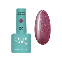 Зображення  Гель-лак для нігтів Siller Icy Spark 04, 8 мл, Об'єм (мл, г): 8, Колір: 04