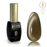Зображення  Гель-лак Milano Cat Eyes Deluxe 01, 8 мл, Об'єм (мл, г): 8, Колір: 01