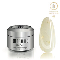Зображення  Гель з поталлю Milano Uv Builder Gel Milk Potal 01, 20 мл, Об'єм (мл, г): 20, Колір: 01